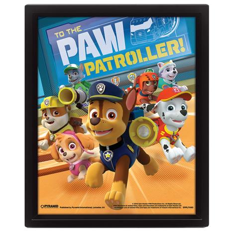 3D Paw Patrol Collectors Limited Edition Framed Picture £9.99
